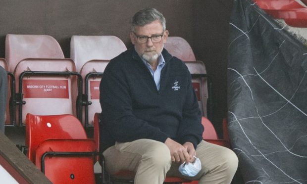 Hearts legend Craig Levein, pictured at Glebe Park during his time with Brechin City.