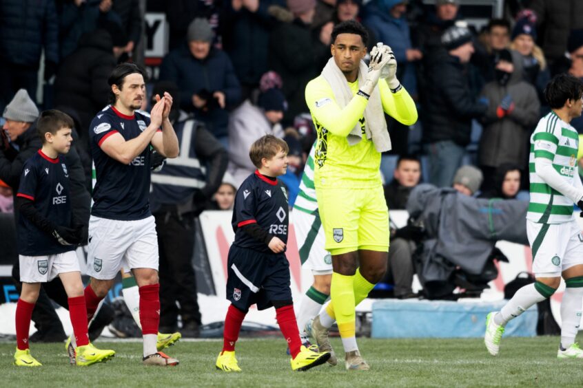 Ross County's Jordan Amissah takes to the field ahead of facing Celtic on Saturday. The SPFL Premiership match at the Global Energy Stadium, Dingwall, on January 11, 2025 finished in a 4-1 Celtic win. 