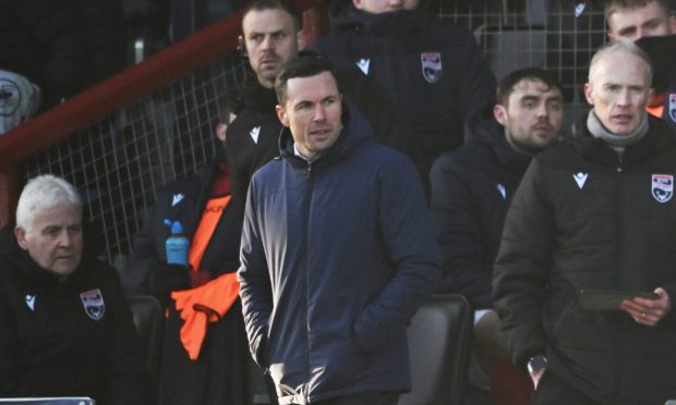 Ross County manager Don Cowie looks on during his team's 4-1 SPFL Premiership defeat against Celtic on Saturday, January 11, 2025, at the Global Energy Stadium, Dingwall.