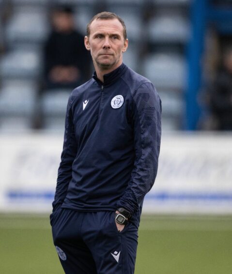 Queen of the South manager Peter Murphy ahead of a Scottish Gas Men's Scottish Cup Fourth Round match between Queen of the South and St Mirren at Palmerston Park, on January 18, 2025, in Dumfries.