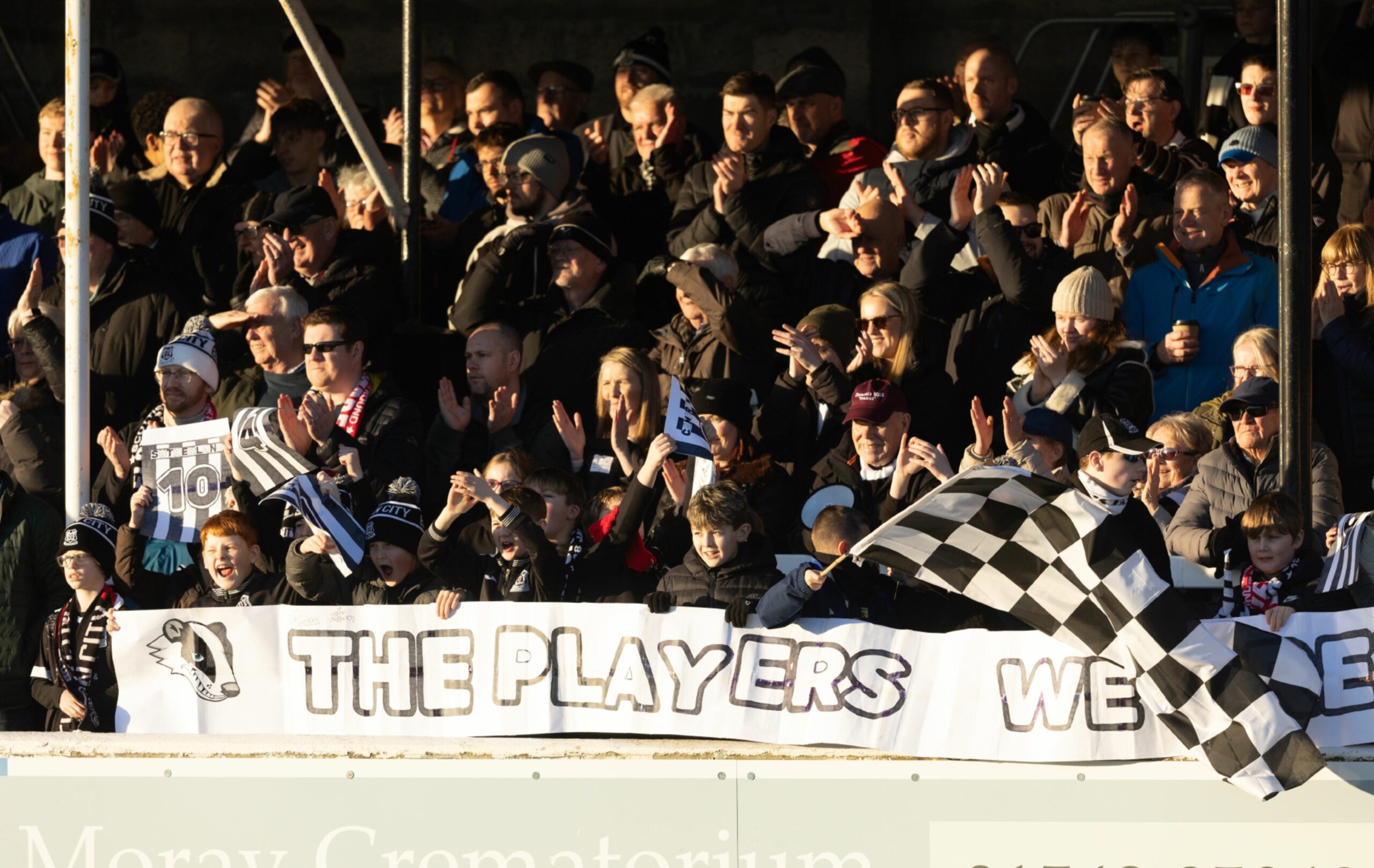 Elgin fans during a Scottish Gas Men's Scottish Cup Fourth Round match against Aberdeen. Image: SNS