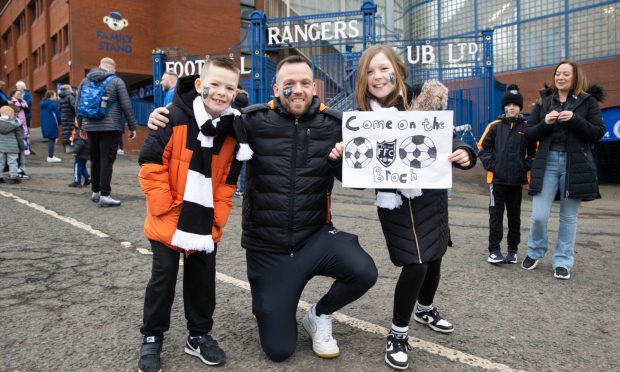 Fraserburgh fans outside Ibrox ahead of the game against Rangers. Image: Alan Harvey/SNS Group