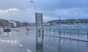 High waves in Oban