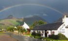 A rainbow over Crafts and Things in Glencoe