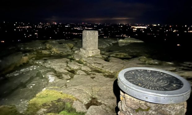 Aberdeen MRT had to climb Bennachie just hours before the bells. Image: Aberdeen MRT.