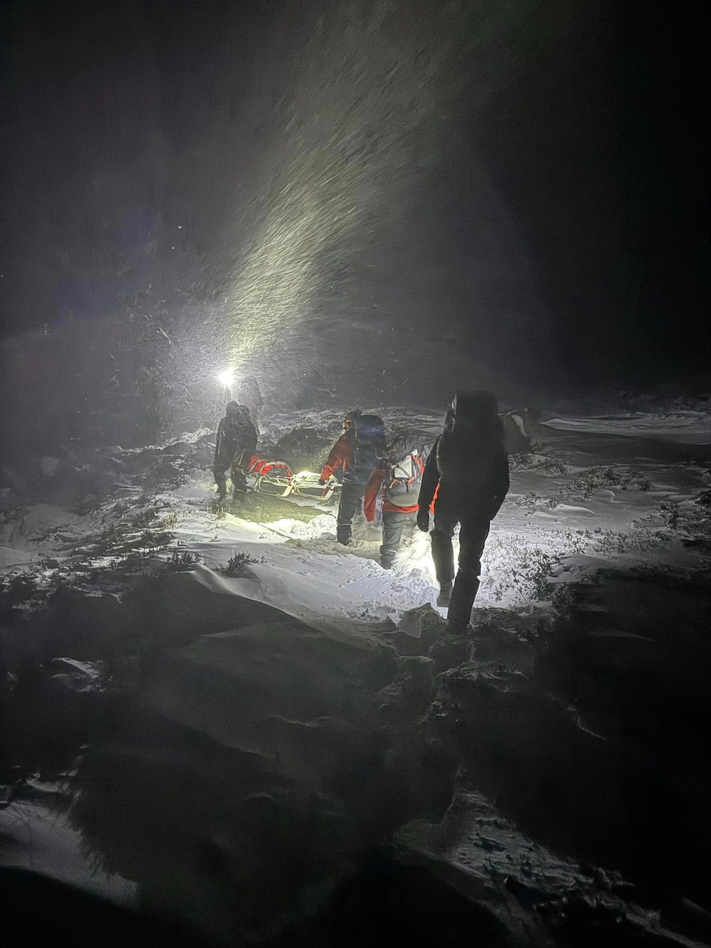 Braemar Mountain Rescue team on Lairig Ghru