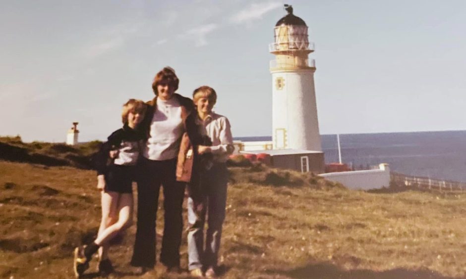 Alma Jamieson with her sons Douglas and Rodney. 