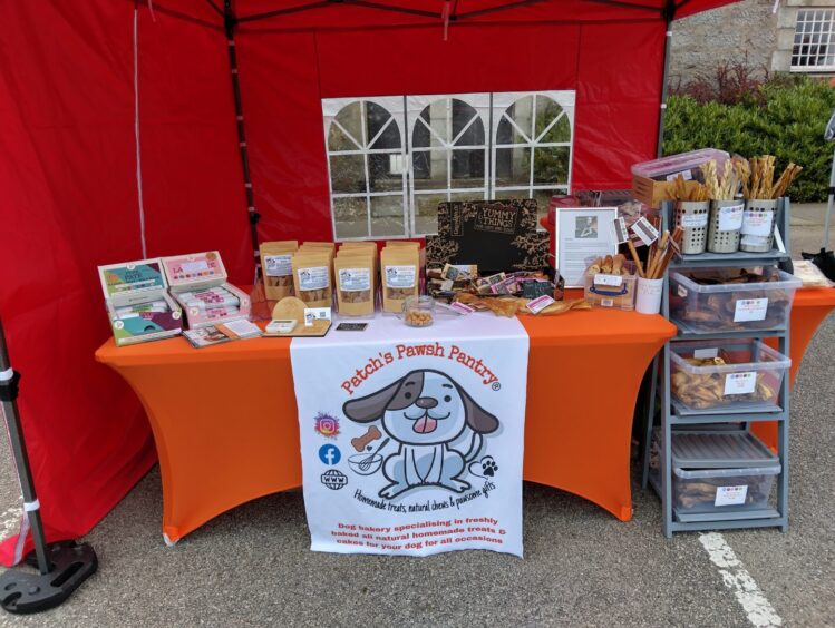 stall with dog treats