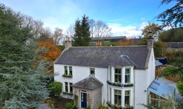 Mains of Auchindachy, pictured, is a traditional yet modern semi rural home