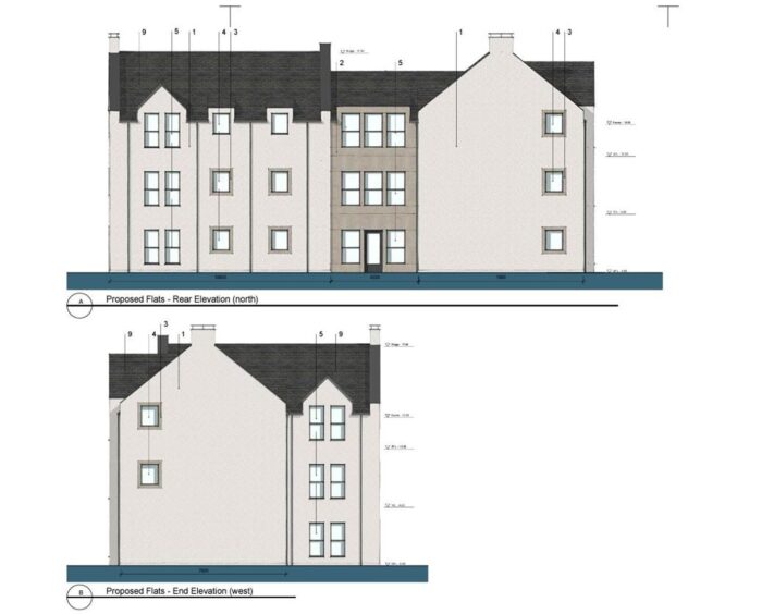 Stonehaven flats.