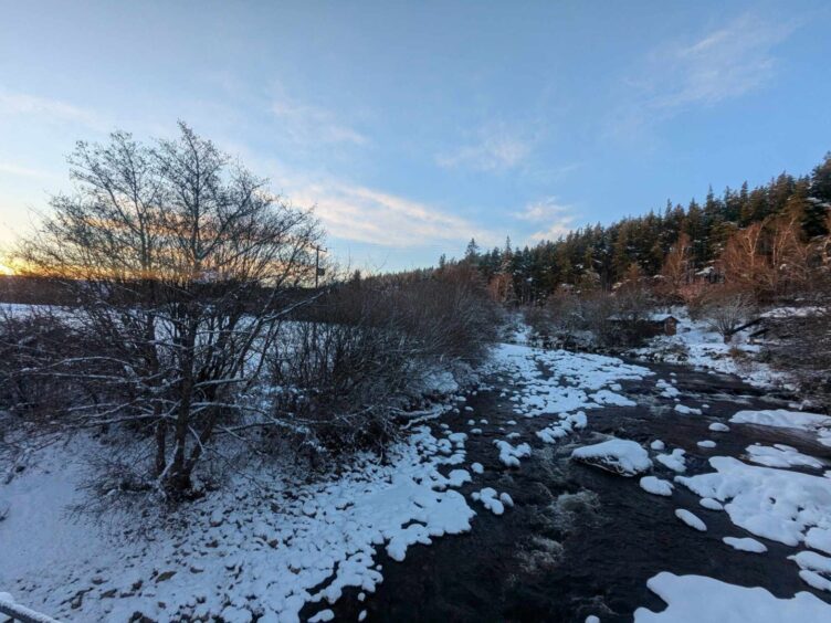 The River Dulnain at Carrbridge. 