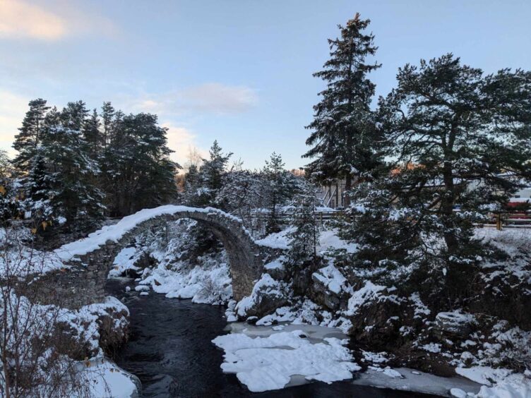 The 'coffin' bridge at Carrbridge was built in 1717. 