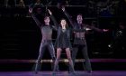 Faye Brooks, Robin Kent and Jonathan Milton in Chicago the Musical arriving at HMT in Aberdeen