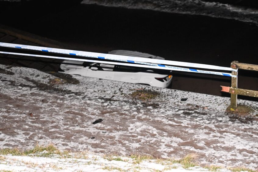 Care behind police tape at Aberdeen beach