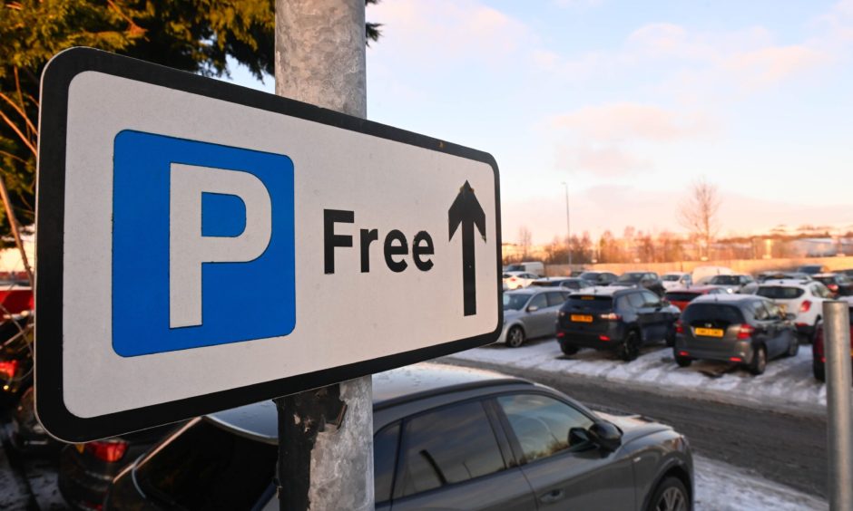 Signs like this at Burn Lane Car Park won't be up for much longer... Image: Darrell Benns/DC Thomson