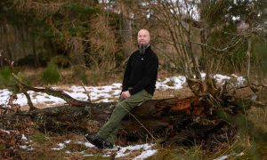 Hugh Asher is a forest bathing guide based in Muir of Fowlis who uses nature mindfulness to help people. Image: Darrell Benns/DC Thomson