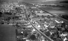 1949: An early aerial shot of Inverurie when it was a bustling, but still relatively small, community.