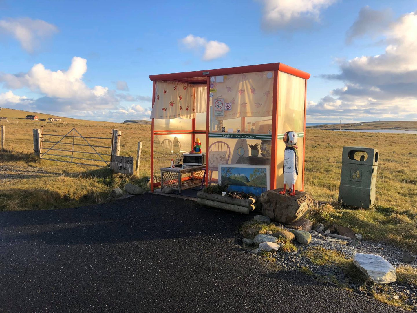 Bobby's Bus Shelter in Unst