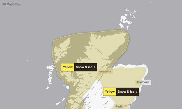 The new warning is set to last for a further 23 hours into Monday. Image: Met Office