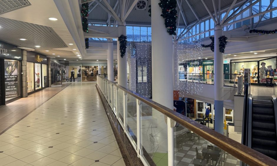 Inside St Giles Centre. 