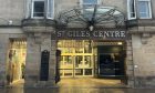 Front door of St Giles Centre.