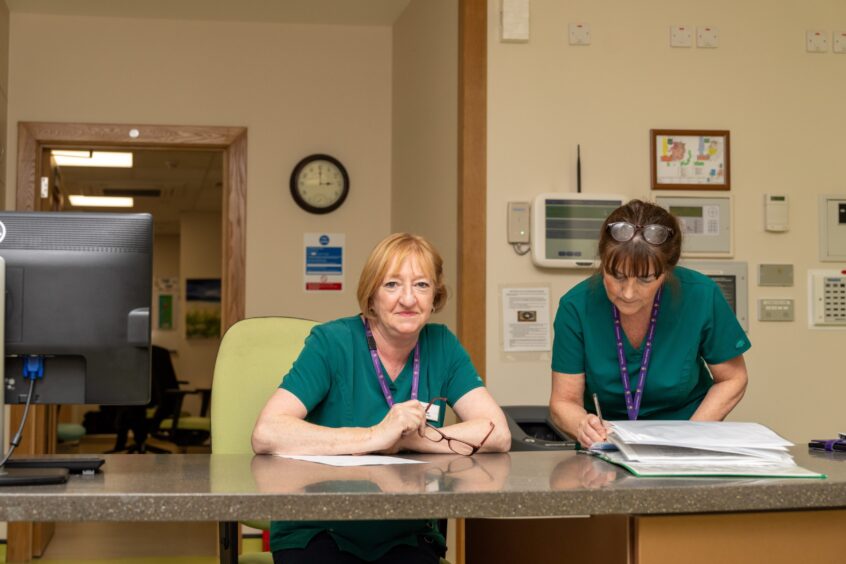 Highland Hospice Inverness, nurses in scrubs 