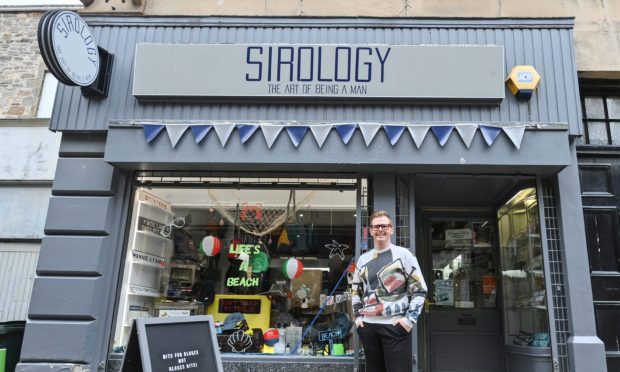 Richard Cumming outside Sirology in Elgin