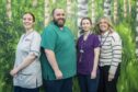 Staff nurse Carlee Smith, Callum Green - health care assistant, Lucy Golabek who is a student nurse, and senior nurse Gillian McRobie. Picture by Jason Hedges / DC Thomson.