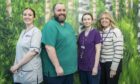 Staff nurse Carlee Smith, Callum Green - health care assistant, Lucy Golabek who is a student nurse, and senior nurse Gillian McRobie. Picture by Jason Hedges / DC Thomson.