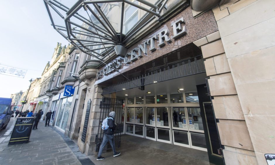 St Giles Centre entrance.