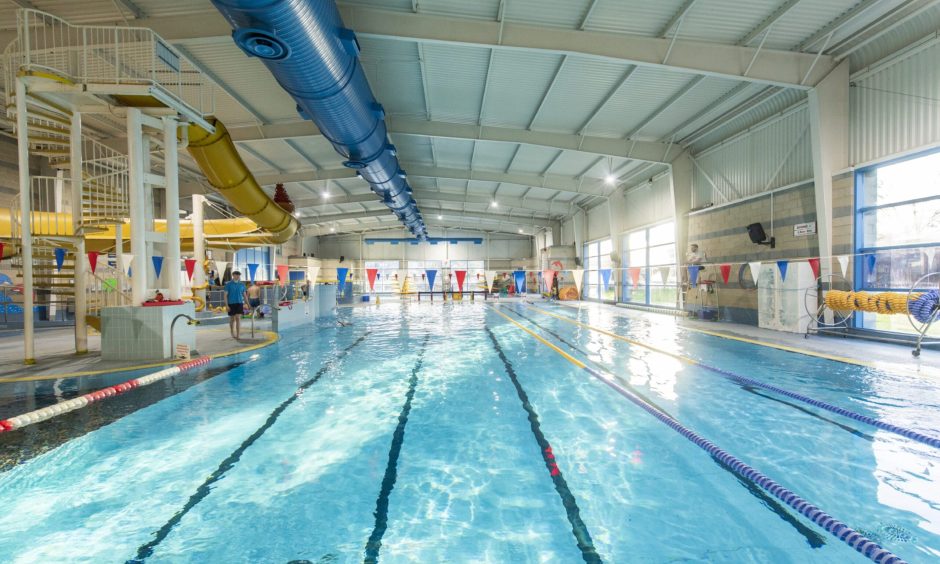 Moray Leisure Centre swimming pool. 