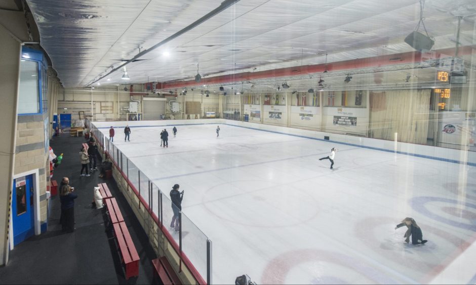 Moray Leisure Centre ice rink. 