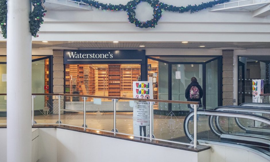 Waterstones store in St Giles Centre.