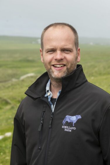 Shetland beef farmer Jamie Leslie.