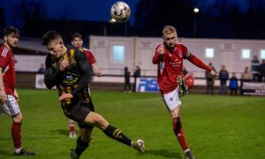 Deveronvale's Harry Noble, right, is preparing to face Banks o' Dee.