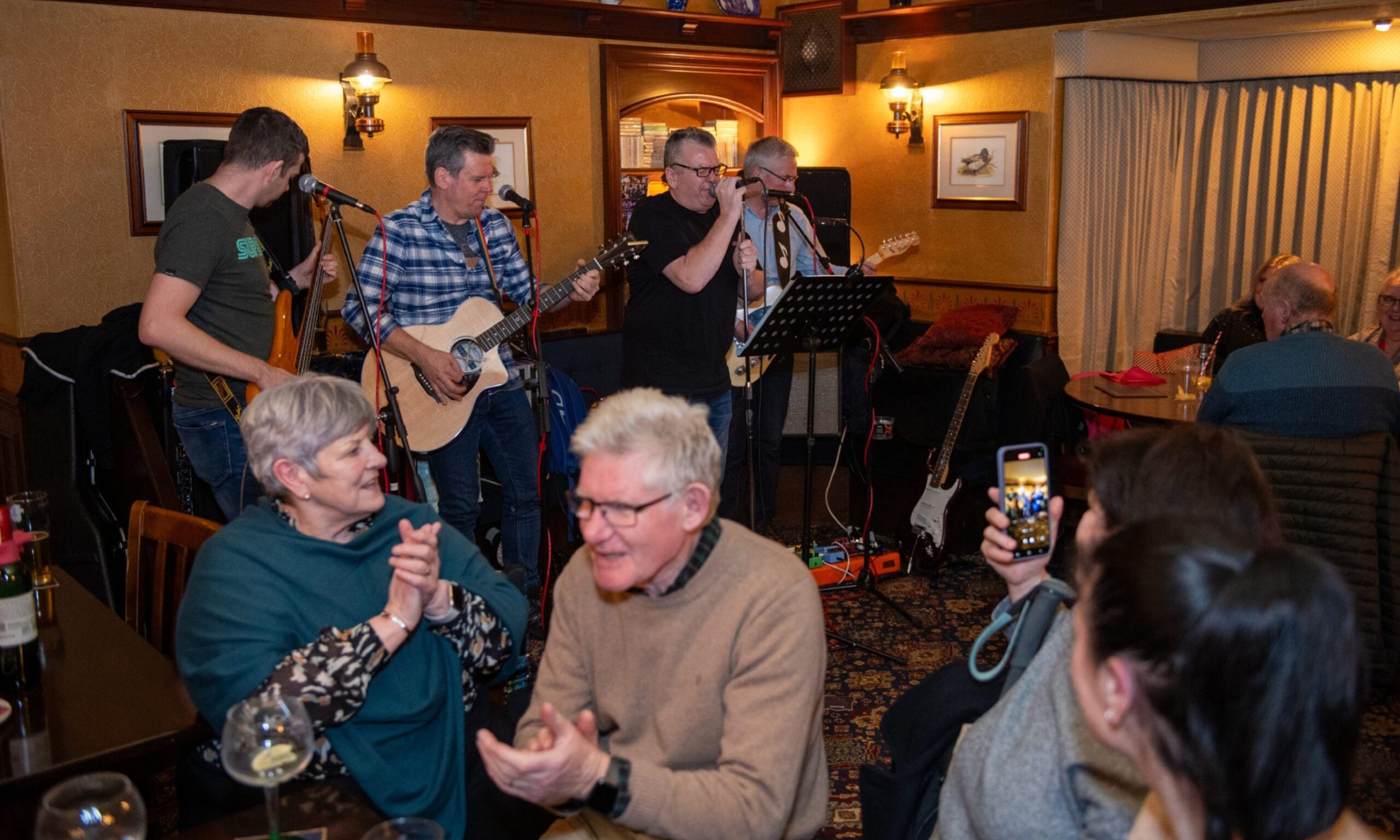 People having fun at the Redgarth party