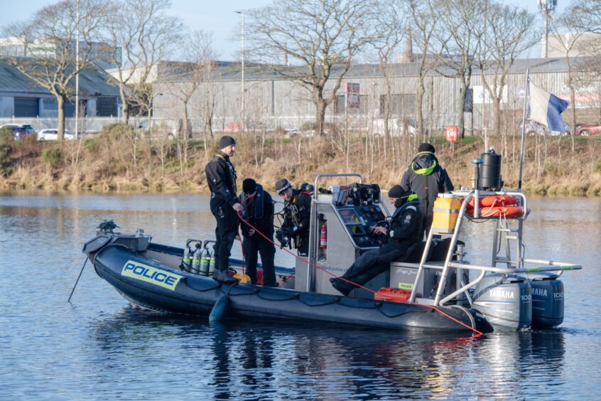 Police search boat on River Dee