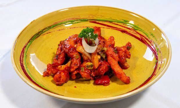 The crispy hot garlic chicken is one of the dishes available at Spice of Life, Inverurie.