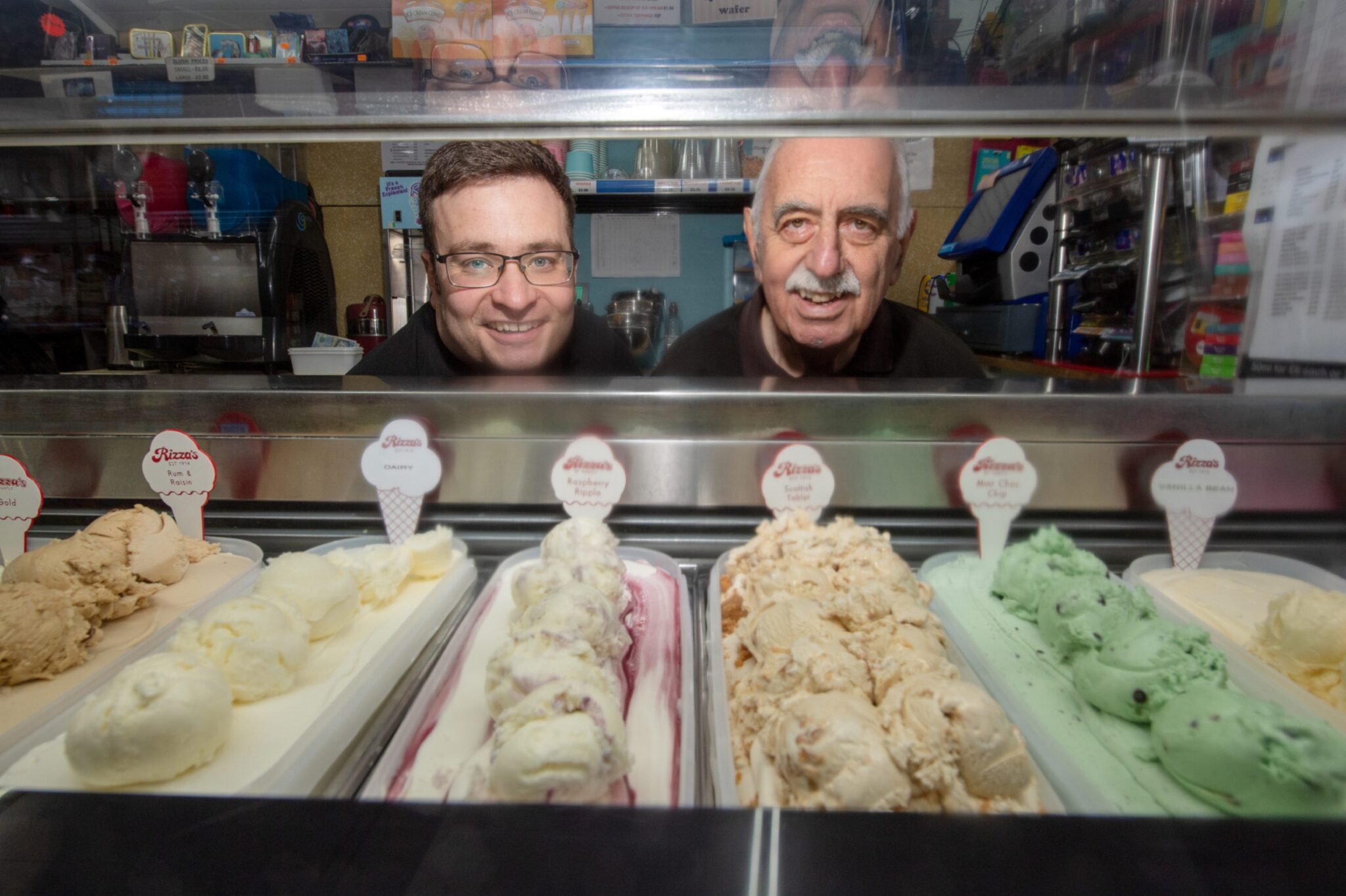 Phil Rizza Father and son on four generations of Huntly family ice cream firm