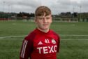 Aberdeen FC midfielder Alfie Stewart poses for a picture aat the club's training complex.