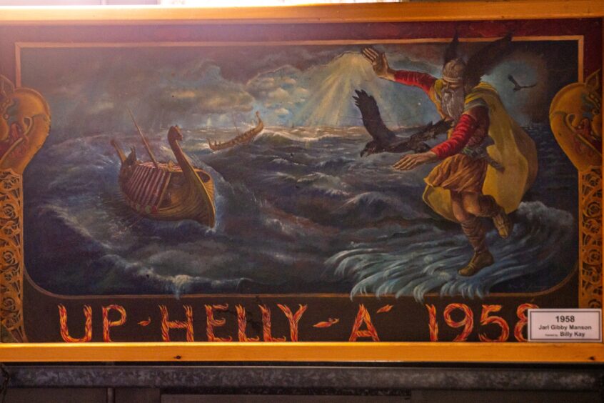 Up Helly Aa Galley painting.