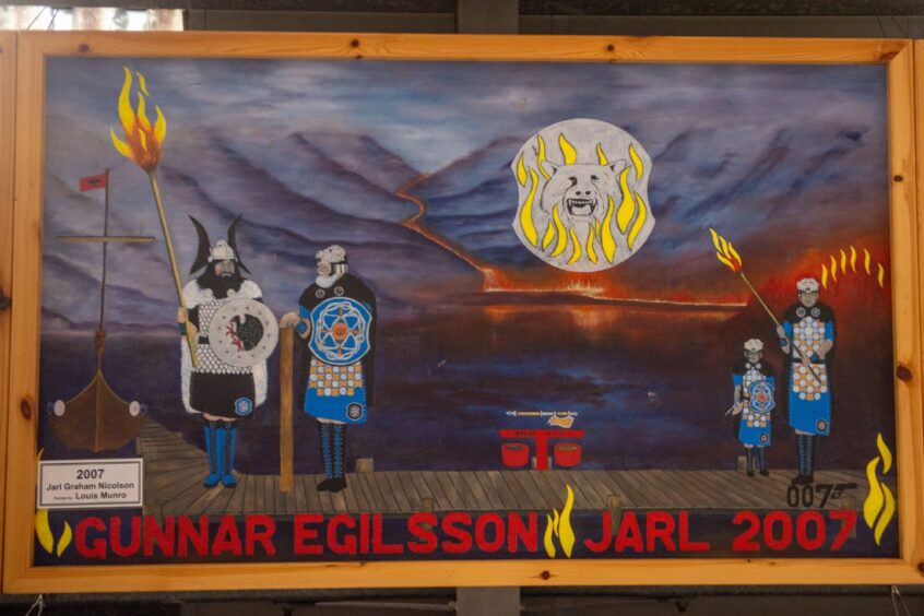 Up Helly Aa Galley painting.