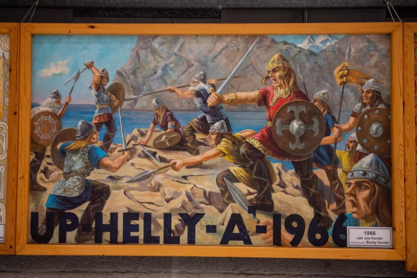 Up Helly Aa Galley painting.