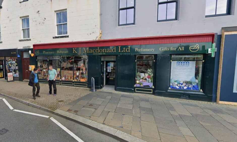 KJ Macdonald pharmacy in Stornoway