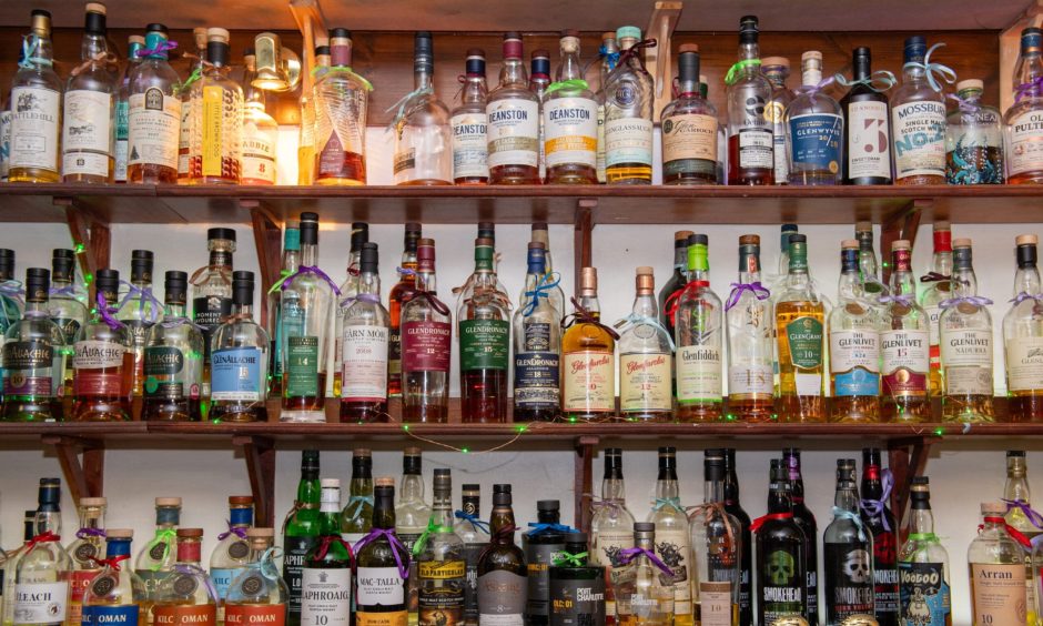 The Old Aberdeen pub has a vast selection of whiskies. Image: Kami Thomson/DC Thomson