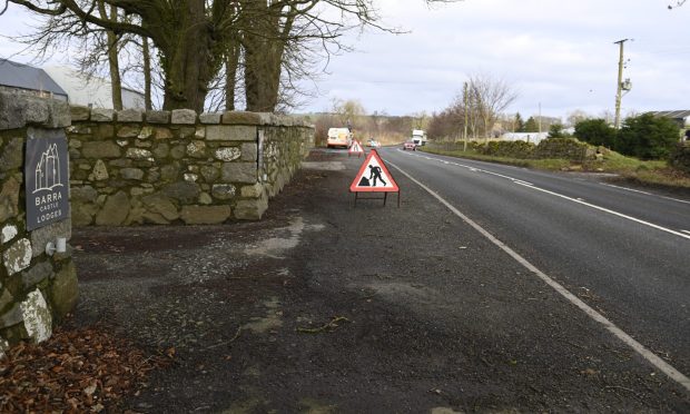 Police were called to Barra Castle this morning. Image:  Kami Thomson/DC Thomson