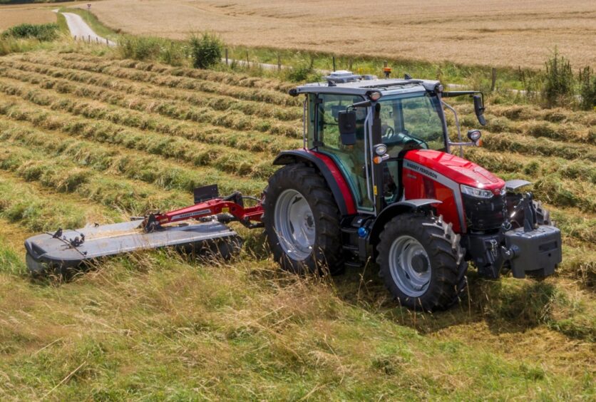 The latest Massey Ferguson 5M tractor. 