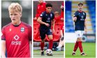 Ross County youngsters Andrew Macleod, George Robesten and Dylan Smith. Images: SNS