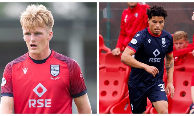 Ross County youngsters Andrew Macleod, left, and George Robesten.