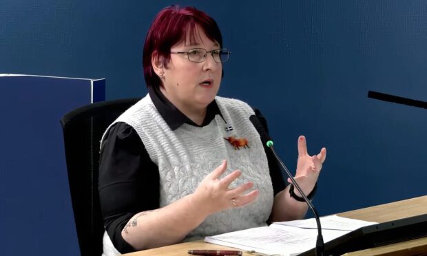 Melanie Newdick, from Invergordon, gave evidence at the UK Covid Inquiry. Image: UK Covid Inquiry.